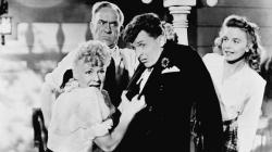 Betty Hutton, William Demarest, Eddie Bracken, and Diana Lynn in The Miracle of Morgan's Creek. Betty Hutton, William Demarest, Eddie Bracken, and Diana Lynn in The Miracle of Morgan's Creek.