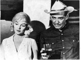 Marilyn Monroe and Clark Gable in The Misfits. Marilyn Monroe and Clark Gable in The Misfits.