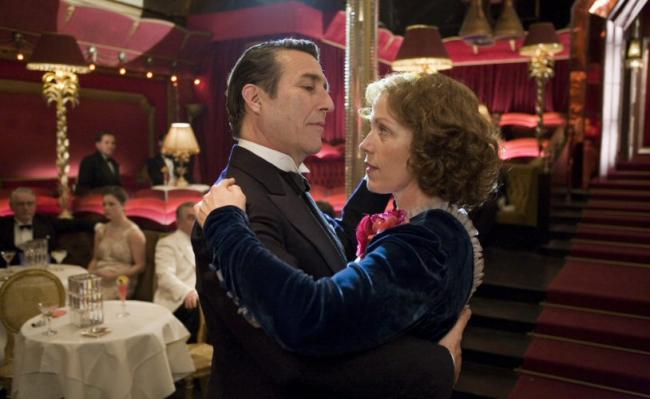Ciaran Hinds and Frances McDormand in Miss Pettigrew Lives for a Day. Ciaran Hinds and Frances McDormand in Miss Pettigrew Lives for a Day.