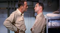 Henry Fonda and Jack Lemmon in Mister Roberts. Henry Fonda and Jack Lemmon in Mister Roberts.
