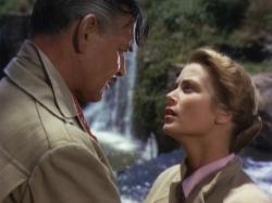 Clark Gable and Grace Kelly in Mogambo. Clark Gable and Grace Kelly in Mogambo.