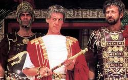 John Cleese, Michael Palin and Graham Chapman in Monty Python's Life of Brian.