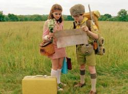 Kara Hayward and Jared Gilman in Moonrise Kingdom.