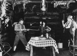 Buster Keaton, Al St. John, Alice Lake and Roscoe Arbuckle in Monshine