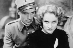 Gary Cooper and Marlene Dietrich in Morocco. Gary Cooper and Marlene Dietrich in Morocco.