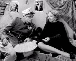 Gary Cooper and Marlene Dietrich in Morocco Gary Cooper and Marlene Dietrich in Morocco