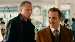 Paul Bettany and Johnny Depp in Mortdecai