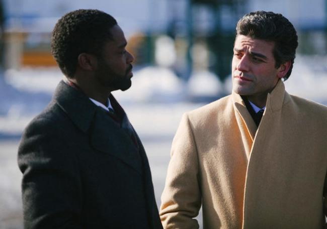 David Oyelowo and Oscar Isaac in A Most Violent Year.