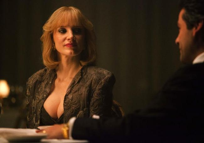 Jessica Chastain's breasts in A Most Violent Year