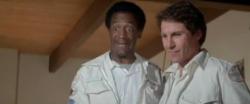 Bill Cosby and Harvey Keitel in Mother, Jugs & Speed.