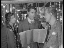 Myrna Loy, Cary Grant and Melvyn Douglas in Mr. Blandings Builds His Dream House. Myrna Loy, Cary Grant and Melvyn Douglas in Mr. Blandings Builds His Dream House.