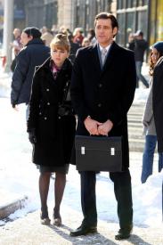 Ophelia Lovibond  and Jim Carrey in Mr Popper's Penguins.