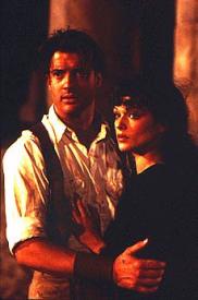 Brendan Fraser and Rachel Weisz in The Mummy.