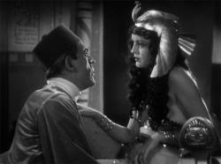 Boris Karloff and Zita Johann in The Mummy. Boris Karloff and Zita Johann in The Mummy.
