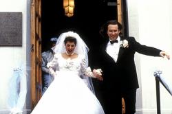 Nia Vardalos and John Corbett in My Big Fat Greek Wedding.