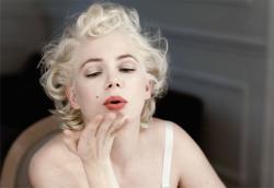 Michelle Williams is Marilyn Monroe in My Week with Marilyn.