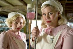 Sinead Matthews and Katy Brand as Miss Topsey and Miss Turvey in Nanny McPhee and the Big Bang Sinead Matthews and Katy Brand as Miss Topsey and Miss Turvey in Nanny McPhee and the Big Bang