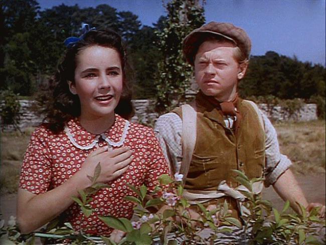 Elizabeth Taylor and Mickey Rooney in National Velvet Elizabeth Taylor and Mickey Rooney in National Velvet