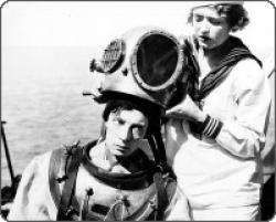 Buster Keaton and Kathryn McGuire in The Navigator. Buster Keaton and Kathryn McGuire in The Navigator.