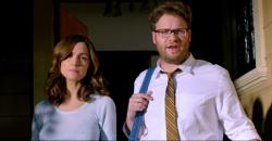 Rose Byrne and Seth Rogen in Neighbors.