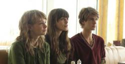 Carey Mulligan, Keira Knightley and Andrew Garfield in Never Let Me Go. Carey Mulligan, Keira Knightley and Andrew Garfield in Never Let Me Go.