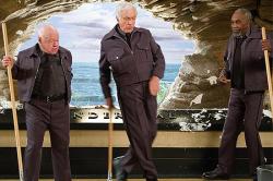 Mickey Rooney, Dick Van Dyke and Bill Cobbs in Night at the Museum.