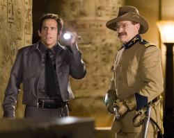 Ben Stiller and Robin Williams in Night at the Museum: Secret of the Tomb. Ben Stiller and Robin Williams in Night at the Museum: Secret of the Tomb.