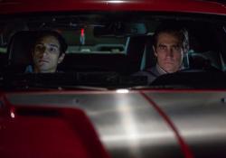 Riz Ahmed and Jake Gyllenhaal in Nightcrawler.