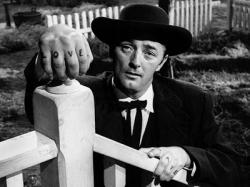 Robert Mitchum in The Night of the Hunter. Robert Mitchum in The Night of the Hunter.
