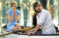 Rachel McAdams and Ryan Gosling in The Notebook.