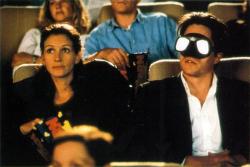 Julia Roberts and Hugh Grant doing a sight gag in Notting Hill. Pun intended, Julia Roberts and Hugh Grant doing a sight gag in Notting Hill. Pun intended,