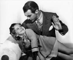 Shirley Temple and Gary Cooper in Now and Forever.