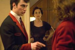 Aaron Johnson and Kristin Scott Thomas in Nowhere Boy. Aaron Johnson and Kristin Scott Thomas in Nowhere Boy.