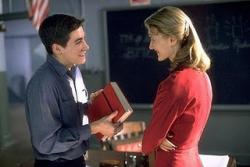 Jake Gyllenhaal and Laura Dern in October Sky. Jake Gyllenhaal and Laura Dern in October Sky.