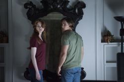Karen Gillan and Brenton Thwaites in Oculus. Karen Gillan and Brenton Thwaites in Oculus.