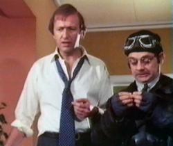 Graham Chapman and David Jason in The Odd Job. Graham Chapman and David Jason in The Odd Job.