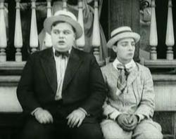 Roscoe (Fatty) Arbuckle and Buster Keaton in Oh Doctor!