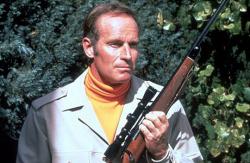 Charlton Heston in The Omega Man. Charlton Heston in The Omega Man.