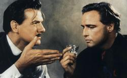 Karl Malden and Marlon Brando in One Eyed Jacks. Karl Malden and Marlon Brando in One Eyed Jacks.