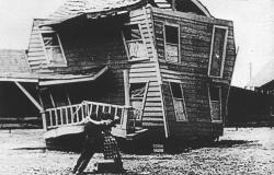 Keaton's house after the storm.  