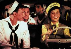 Frank Sinatra and Betty Garrett in On the Town. Frank Sinatra and Betty Garrett in On the Town.