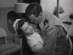 Patricia Neal and John Wayne in Operation Pacific.