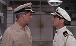 Cary Grant and Tony Curtis in Operation Petticoat.