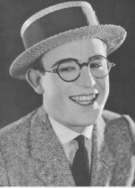 Harold Lloyd in his famous glasses.