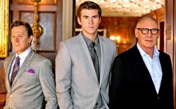 Gary Oldman, Liam Hemsworth and Harrison Ford in Paranoia