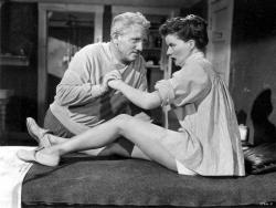 Spencer Tracy and Katharine Hepburn in Pat and Mike.