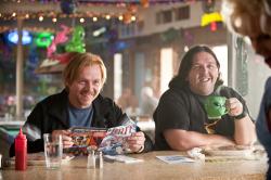 Simon Pegg and Nick Frost in Paul. Simon Pegg and Nick Frost in Paul.