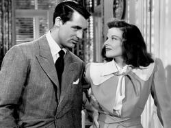 Cary Grant and Katharine Hepburn in The Philadelphia Story. Cary Grant and Katharine Hepburn in The Philadelphia Story.