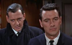 Tony Randall and Rock Hudson in Pillow Talk.