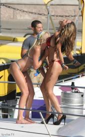Girls get wild in Piranha 3-D. Girls get wild in Piranha 3-D.